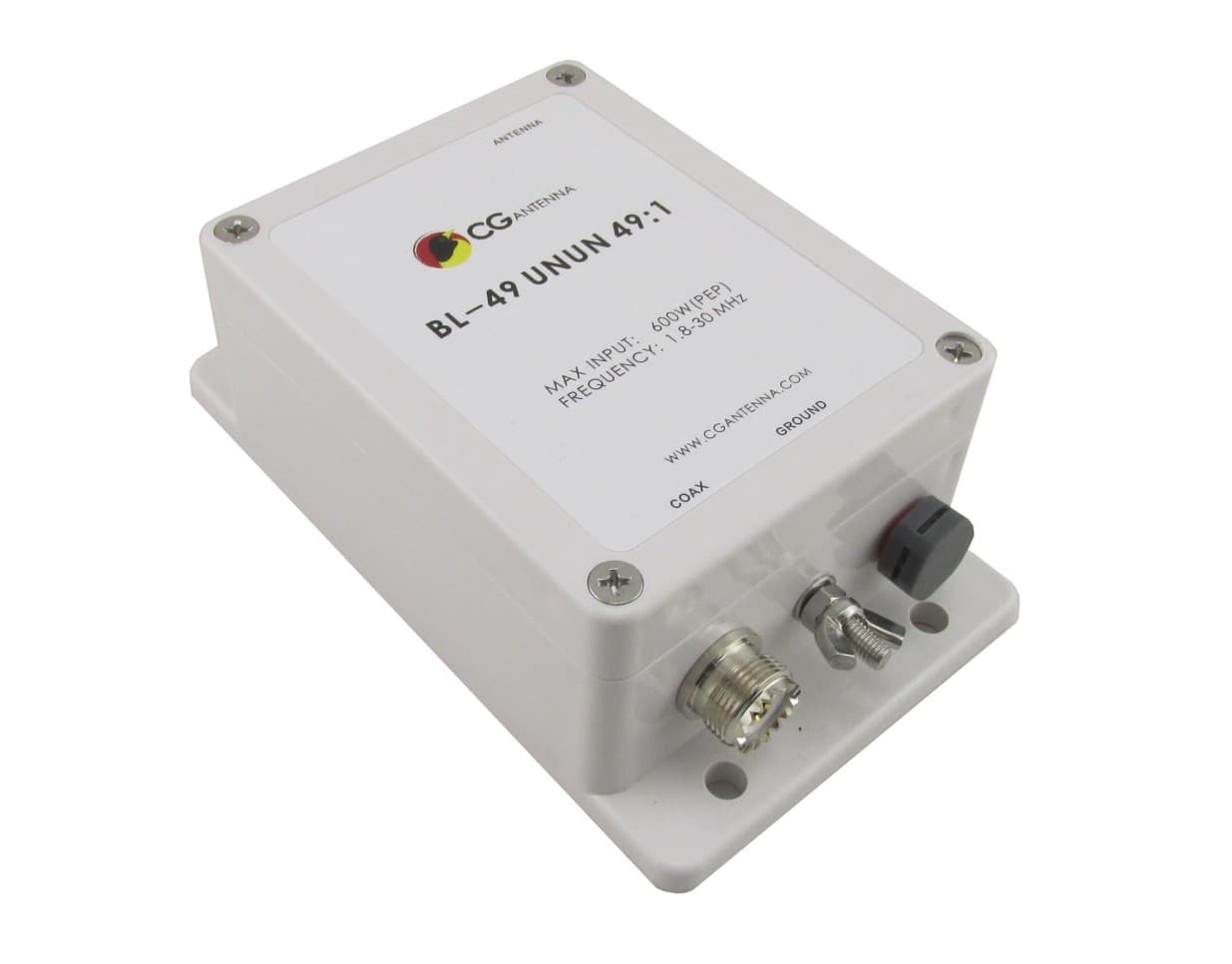 CG Antenna BL-49 balun UNUN 49:1 zakres 1.8-30MHz / 600W (PEP) transformator antenowy do anten typu END-FED