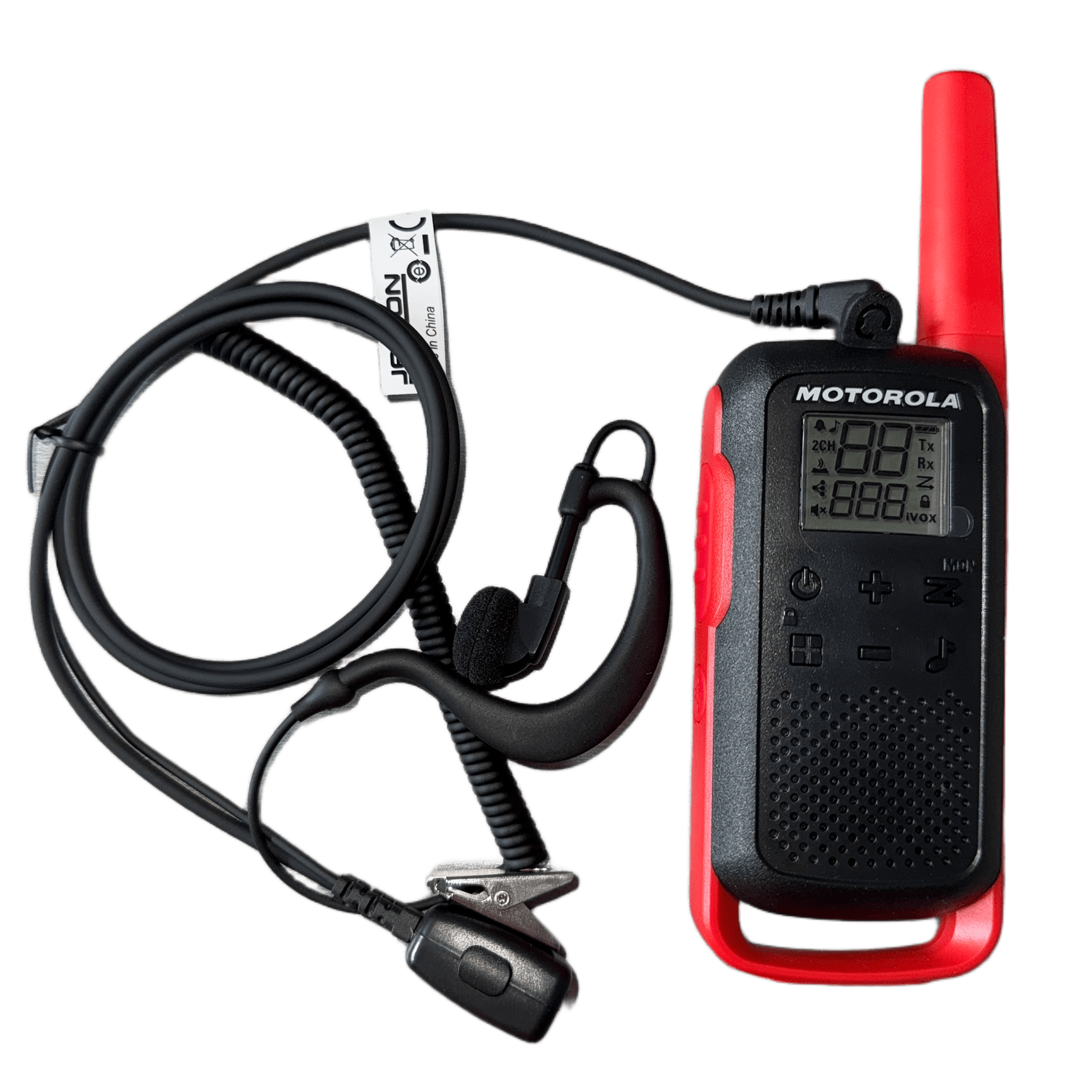 Jetfon BR-1708 EC mikrofonosłuchawka z zausznikiem 1-pin do Motorola T60 T62 T80 T82 T92 (zestaw słuchawkowy walkie talkie)