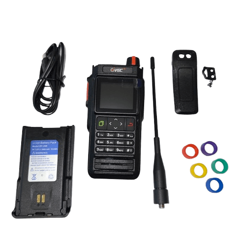 VGC VERO VR-N76 Black radiotelefon ręczny VHF/UHF moc 7W z GPS, APRS / BSS, IP67, radio FM, bluetooth, odsłuch airband