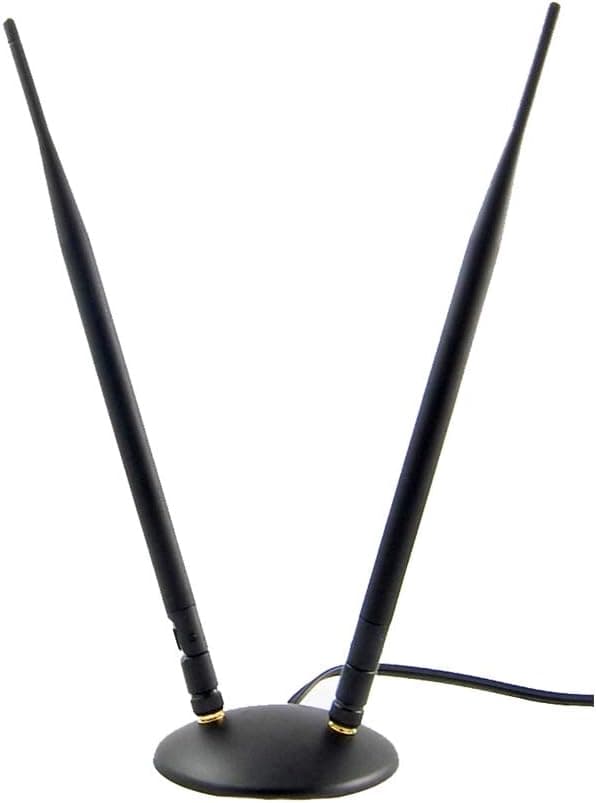 Proscan Diablo podwójna antena LTE MiMo 9dBi złącza SMA męskie do routera – lepszy zasięg internetu - idealna do domu, biura, warsztatu i magazynu