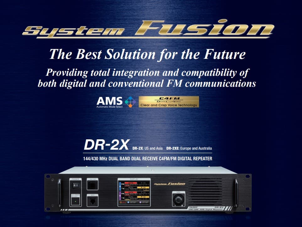 YAESU DR-2XE przemiennik dwupasmowy FUSION/FM - repeater C4FM