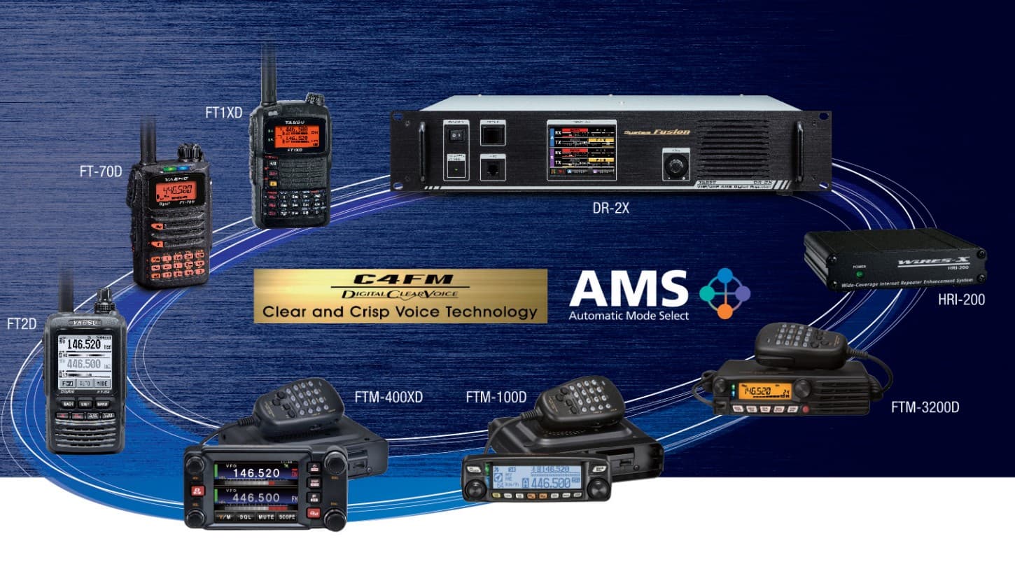 YAESU DR-2XE przemiennik dwupasmowy FUSION/FM - repeater C4FM