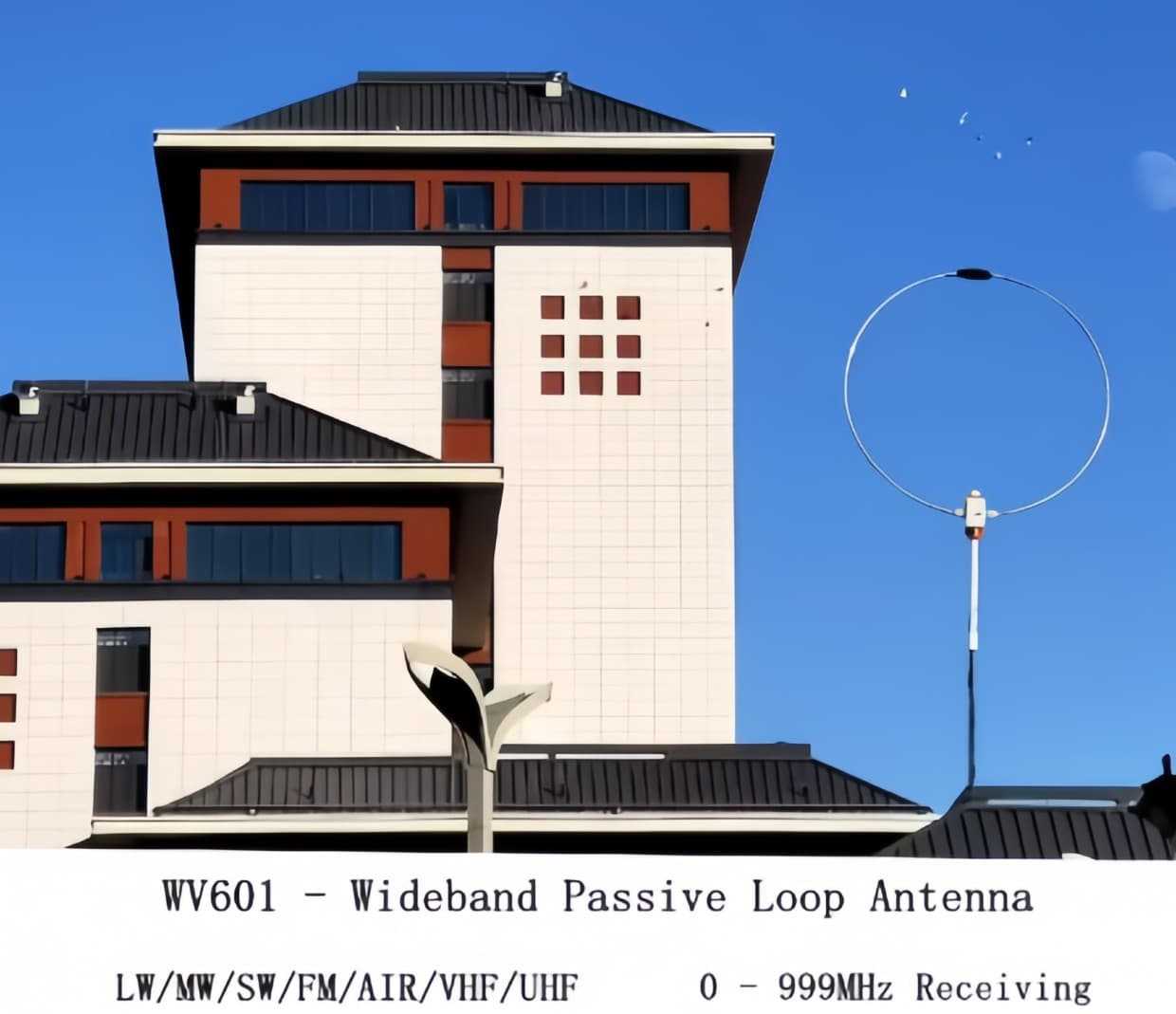 Chelegance Deshibo WV-601 antena pętlowa szerokopasmowa odbiór 10kHz-999MHz np. do SDR, RTL-SDR, SDRPlay, Tecsun, skaner Uniden, AOR, Icom