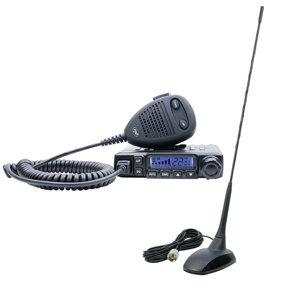 PNI Escort HP 6500 + antena CB Extra 48 długość 45cm - dyskretny zestaw CB radio