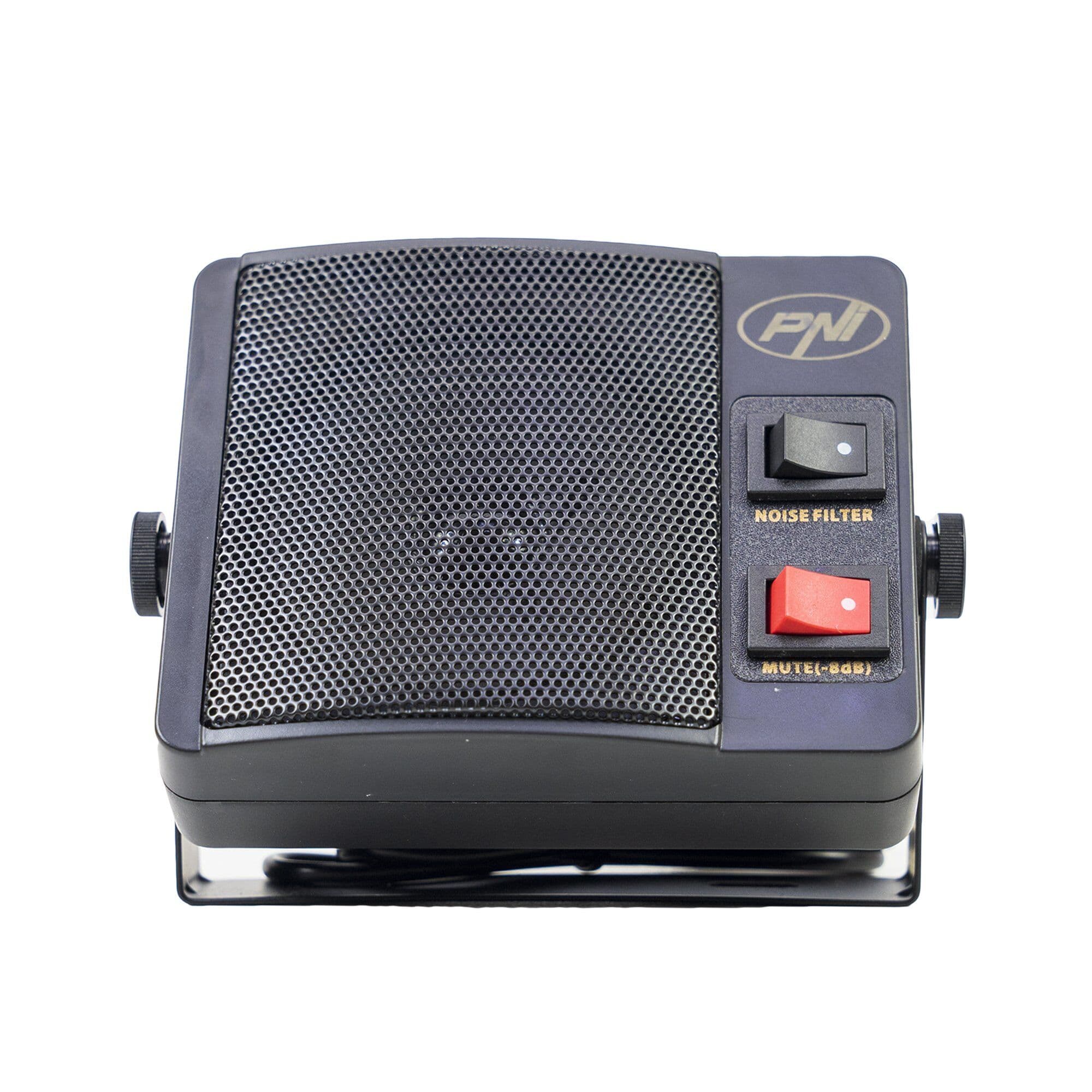 PNI DE750 duży płaski głośnik 4W do CB radia, filtr szumów, funkcja MUTE -8dB
