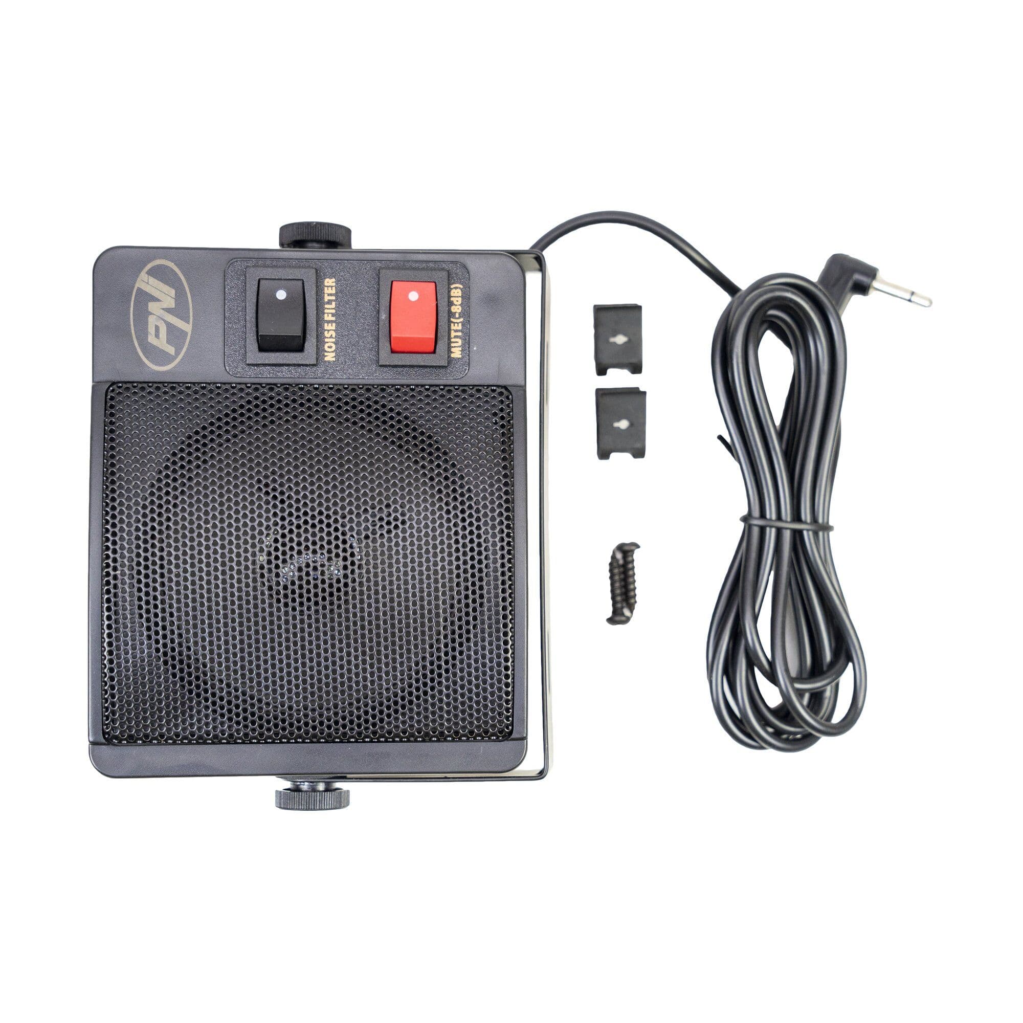 PNI DE750 duży płaski głośnik 4W do CB radia, filtr szumów, funkcja MUTE -8dB
