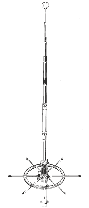 SIRIO BLIZZARD 2700 antena bazowa CB 5/8 fali 26-28MHz długość 670cm, moc 3000W, pierścień antywibracyjny