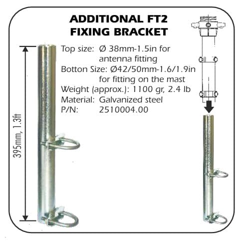 SIRIO BLIZZARD 2700 antena bazowa CB 5/8 fali 26-28MHz długość 670cm, moc 3000W, pierścień antywibracyjny