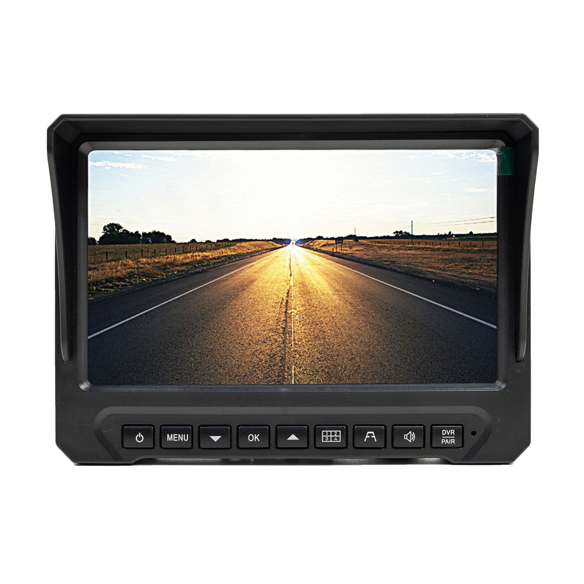 PNI TRK504 bezprzewodowe 4 kamery cofania z monitorem LCD - nagrywanie, micro SD, diody IR - zestaw do samochodów ciężarowych, busów, maszyn itp.