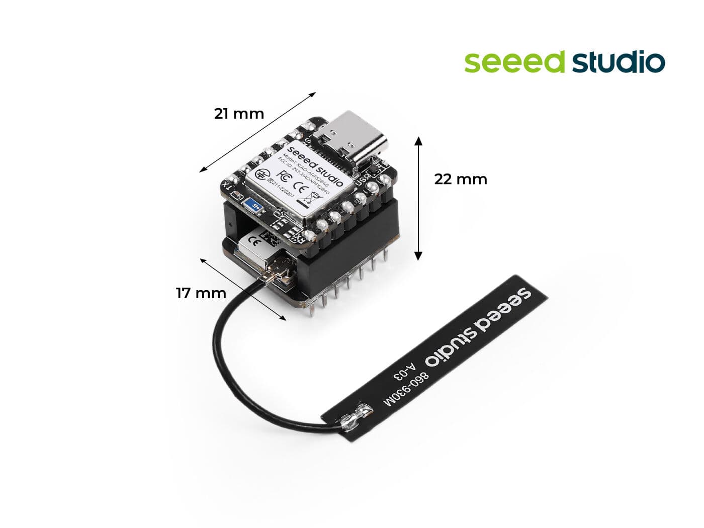 XIAO nRF52840 + Wio-SX1262 - moduł zestaw do sieci Meshcore Meshtastic LoRaWAN 868MHz