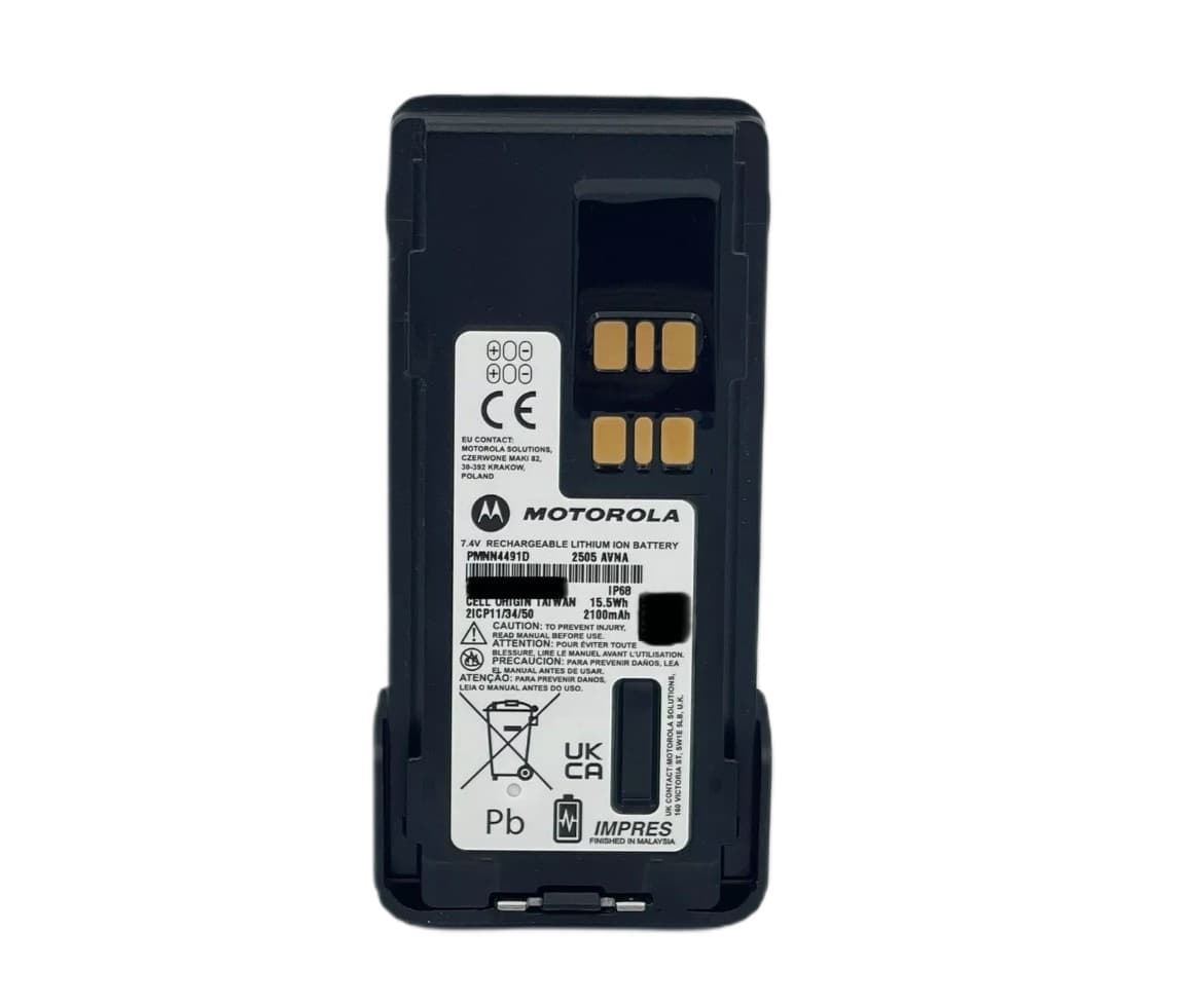 Motorola PMNN4491D IMPRES bateria 7,4V 2100mAh akumulator do Motorola serii DP-2000/2400/2600/4000/4400 (np. DP-4600, DP-4601, DP-4800, DP-4801) Motorola PMNN4491