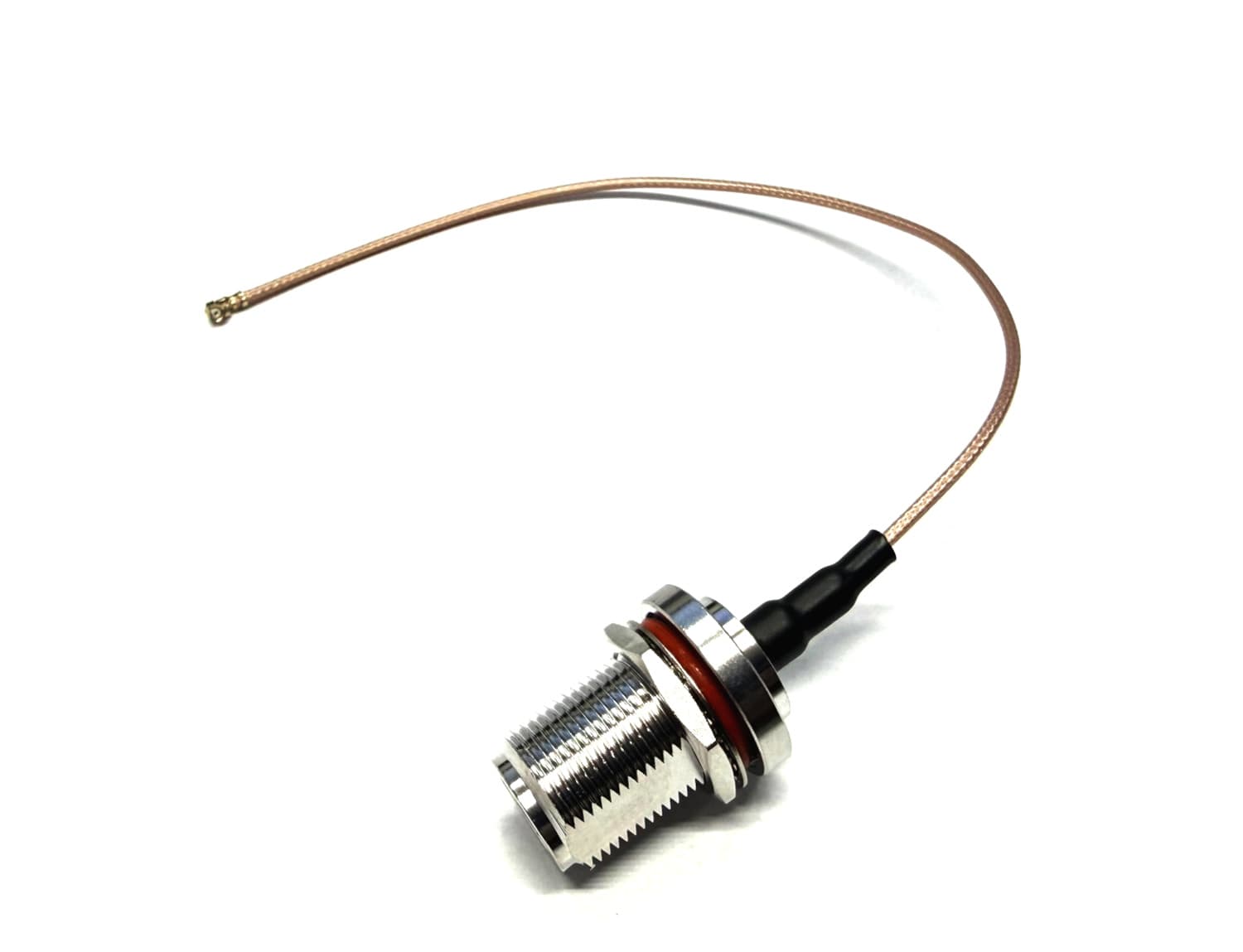Adapter na kablu 20cm gniazdo UFL / gniazdo N cienki kabel RG-178 - np. do modułów LoRa XIAO Heltec Meshcore Meshtastic, GPS, Glonass
