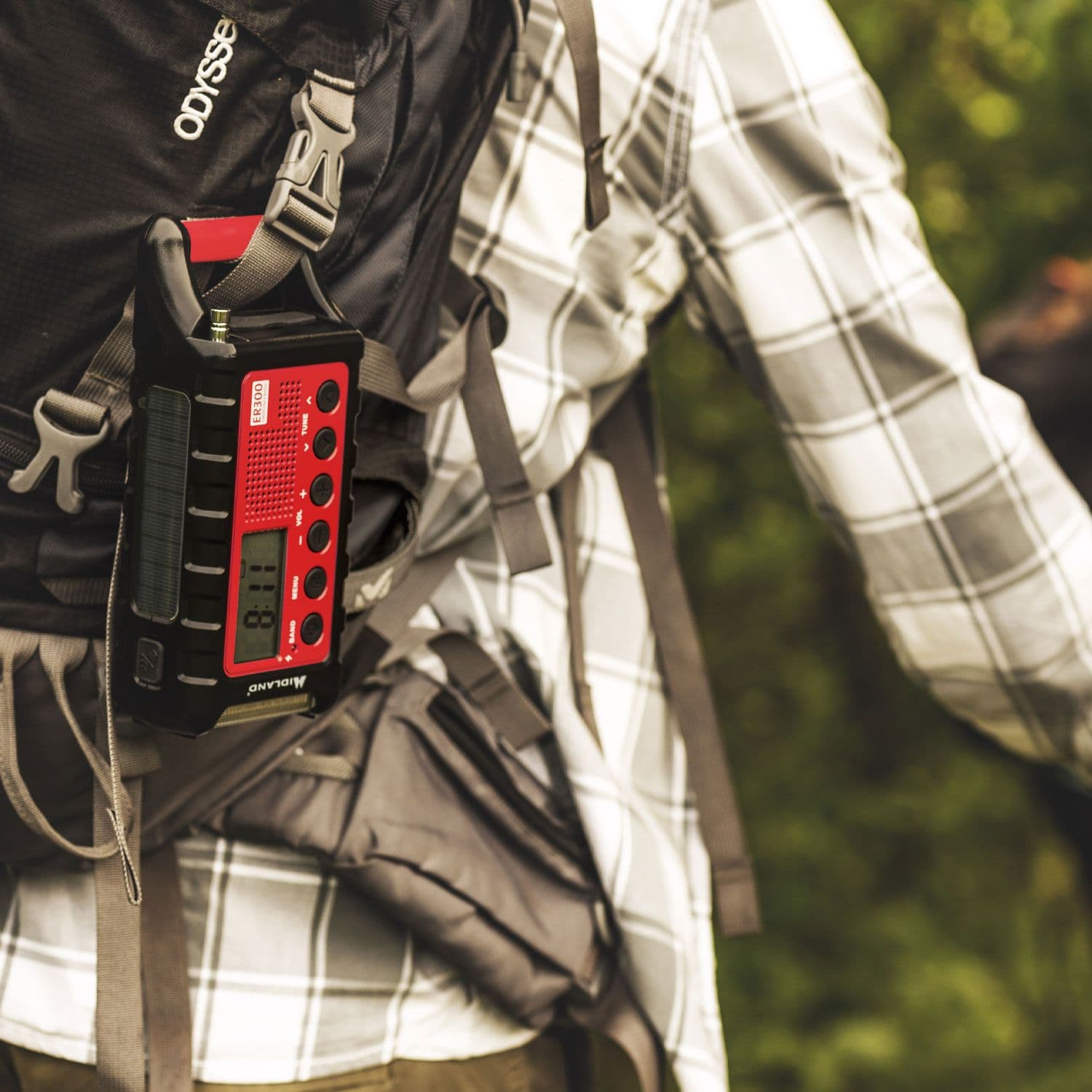 Midland ER300 radio awaryjne AM/FM z latarką, powerbankiem i wieloma źródłami zasilania - radio dla preppersa, survival