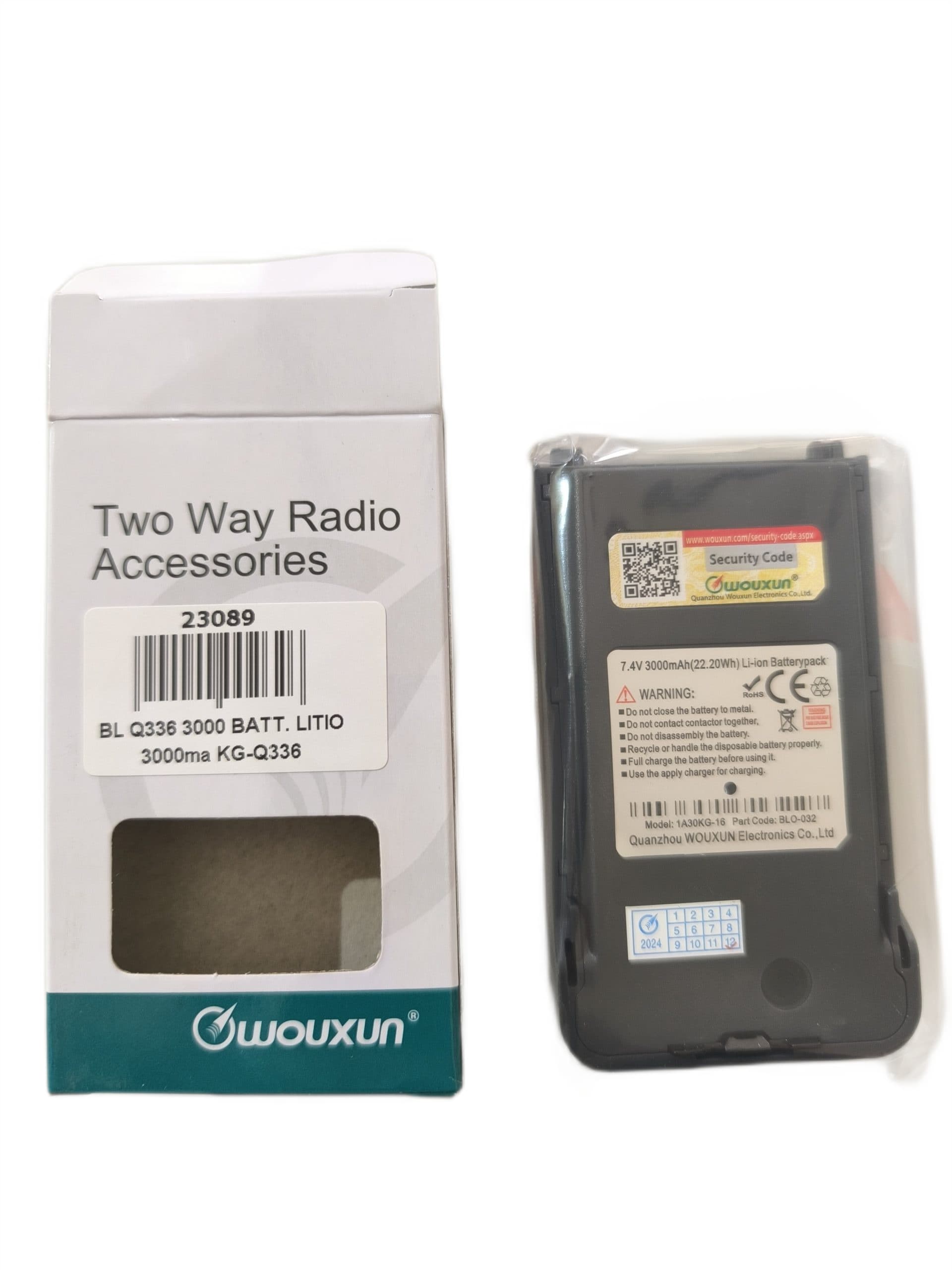 Bateria 3000mAh do Wouxun KG-Q336 - oryginalny akumulator