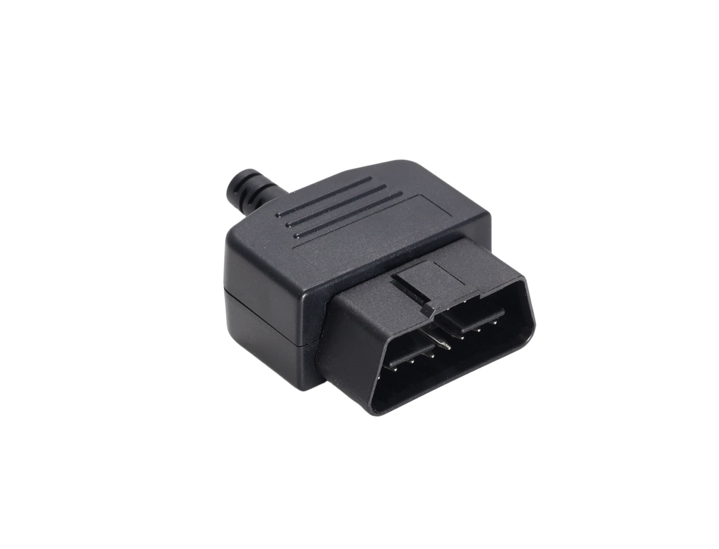 Wtyk OBD-2 prosty 12V 24V 16-pin krótki np. do interfejsów diagnostycznych, lokalizatorów GPS (wtyk OBD-II męski)