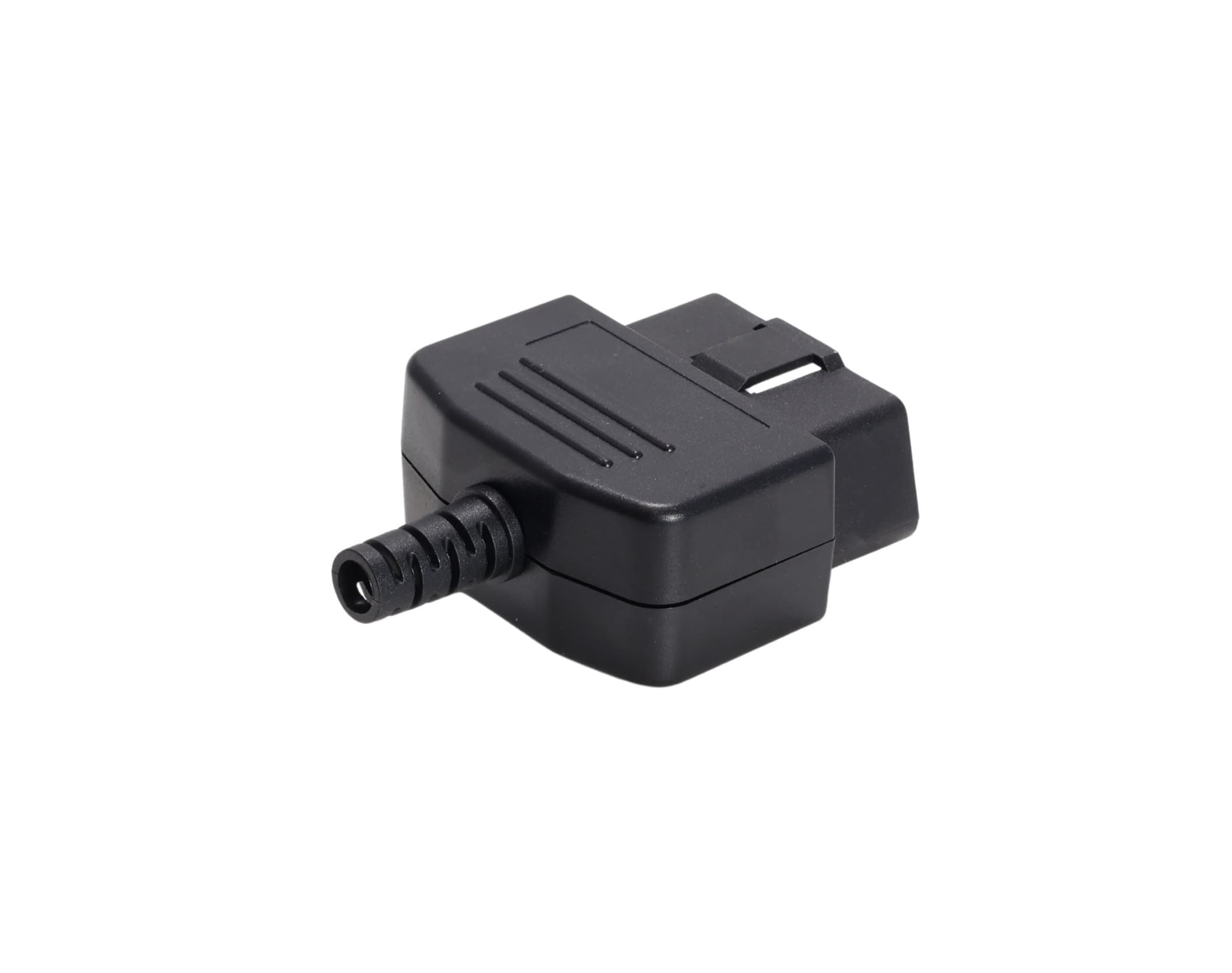 Wtyk OBD-2 prosty 12V 24V 16-pin krótki np. do interfejsów diagnostycznych, lokalizatorów GPS (wtyk OBD-II męski)