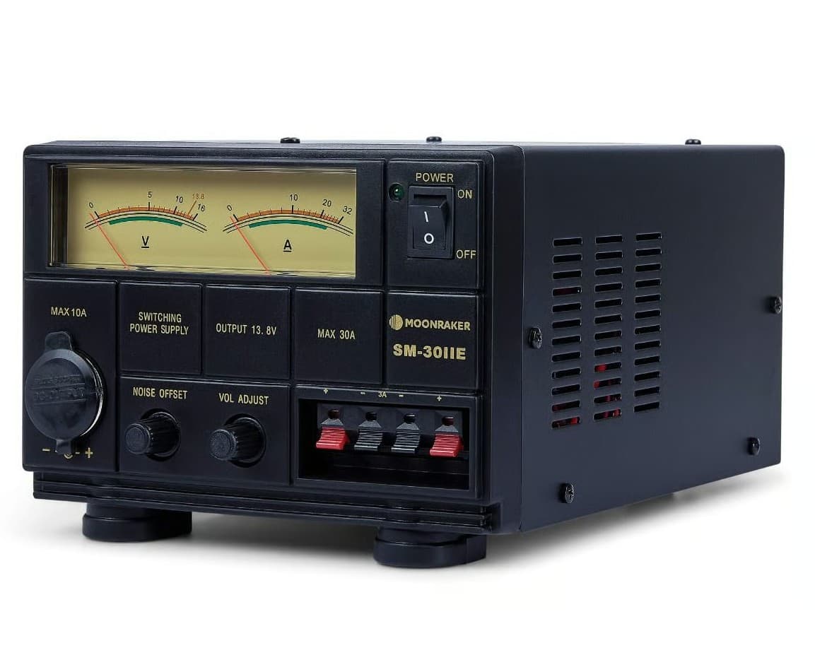 MOONRAKER SM-30IIE zasilacz impulsowy 30A regulacja napięcia 9-15V, wskaźniki V/A