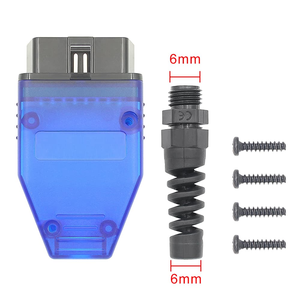 Wtyk OBD-2 12V prosty 16-pin z PCB np. do samochodowych interfejsów diagnostycznych, lokalizatorów GPS (OBD-II)