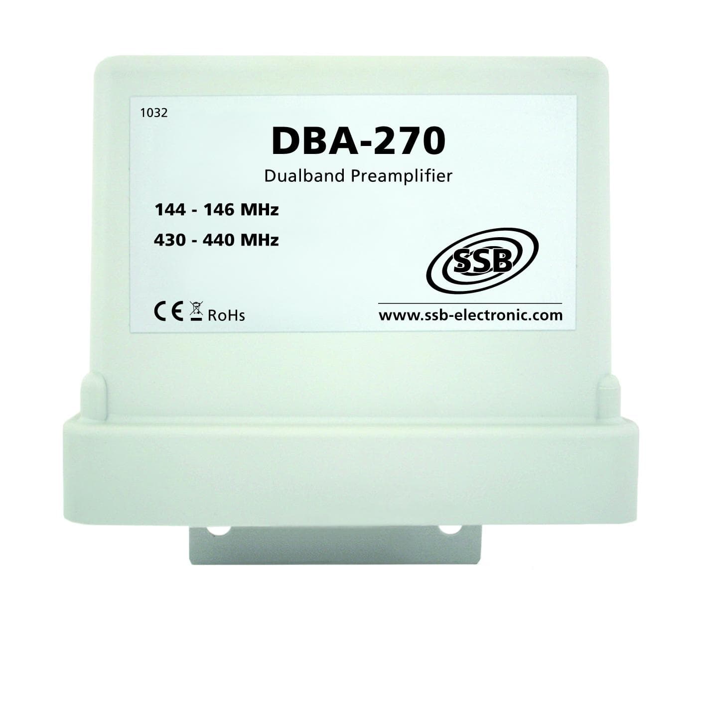 SSB DBA-270 przedwzmacniacz dual band VHF 144-146MHz / UHF 430-440MHz - do radiostacji, skanerów, odbiorników SDR