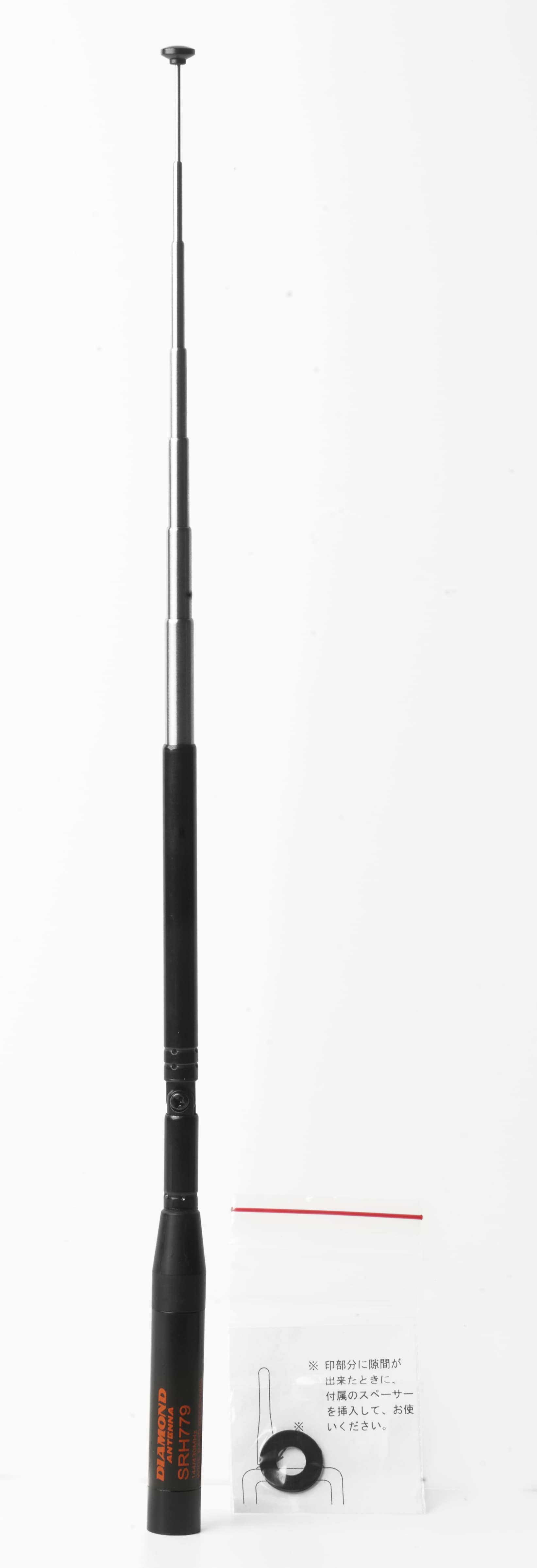 Diamond SRH779 antena teleskopowa przenośna dual band 144/430MHz (VHF/UHF), długość 16-44cm, złącze SMA-M