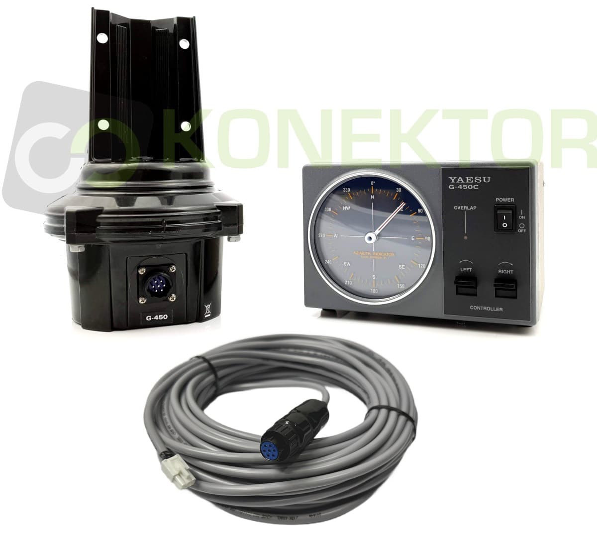 Zestaw YAESU G-450C rotor antenowy + zmontowane okablowanie GlobalFlex długość 10m