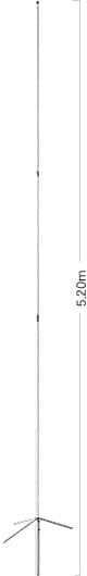 Diamond X510N antena pionowa 2m/70cm długość 520cm (oryginał Diamond X-510-N Japan)