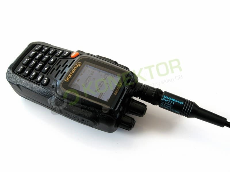 Adapter przejściówka SMA-M (męskie) / BNC żeńskie Radiora (czarny i estetyczny) - do skanerów, SDR, Wouxun KG-UV8D, Wouxun KG-UV9D, TYT, SDRPlay