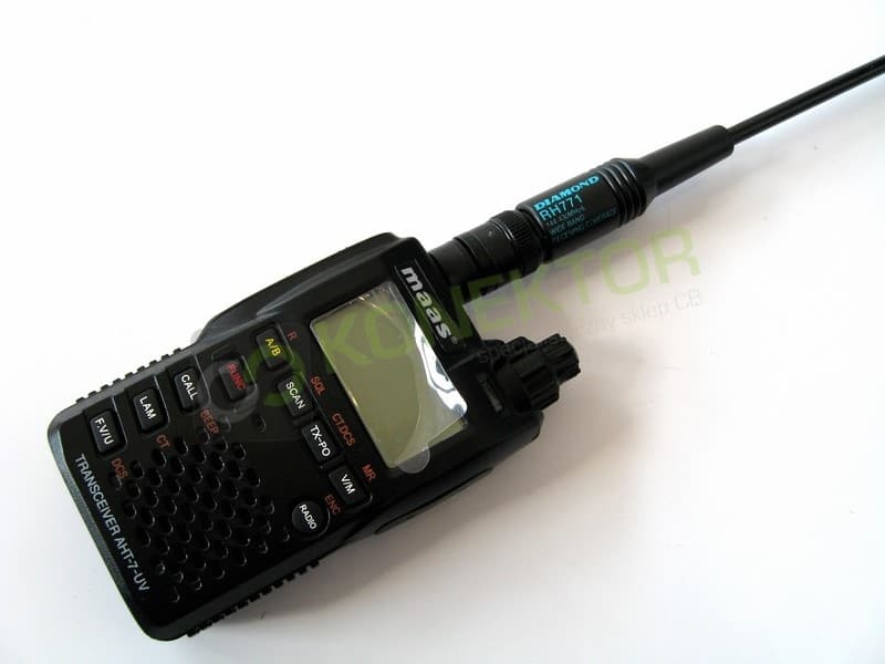 Adapter przejściówka SMA-M (męskie) / BNC żeńskie Radiora (czarny i estetyczny) - do skanerów, SDR, Wouxun KG-UV8D, Wouxun KG-UV9D, TYT, SDRPlay