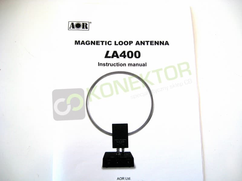 AOR LA-400 pętlowa antena magnetyczna do odbiorników 0-500MHz MADE IN JAPAN