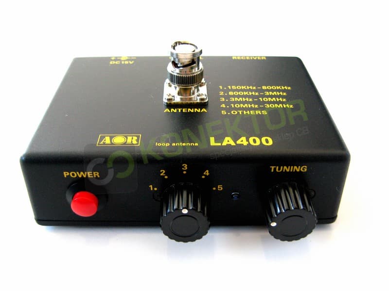 AOR LA-400 pętlowa antena magnetyczna do odbiorników 0-500MHz MADE IN JAPAN