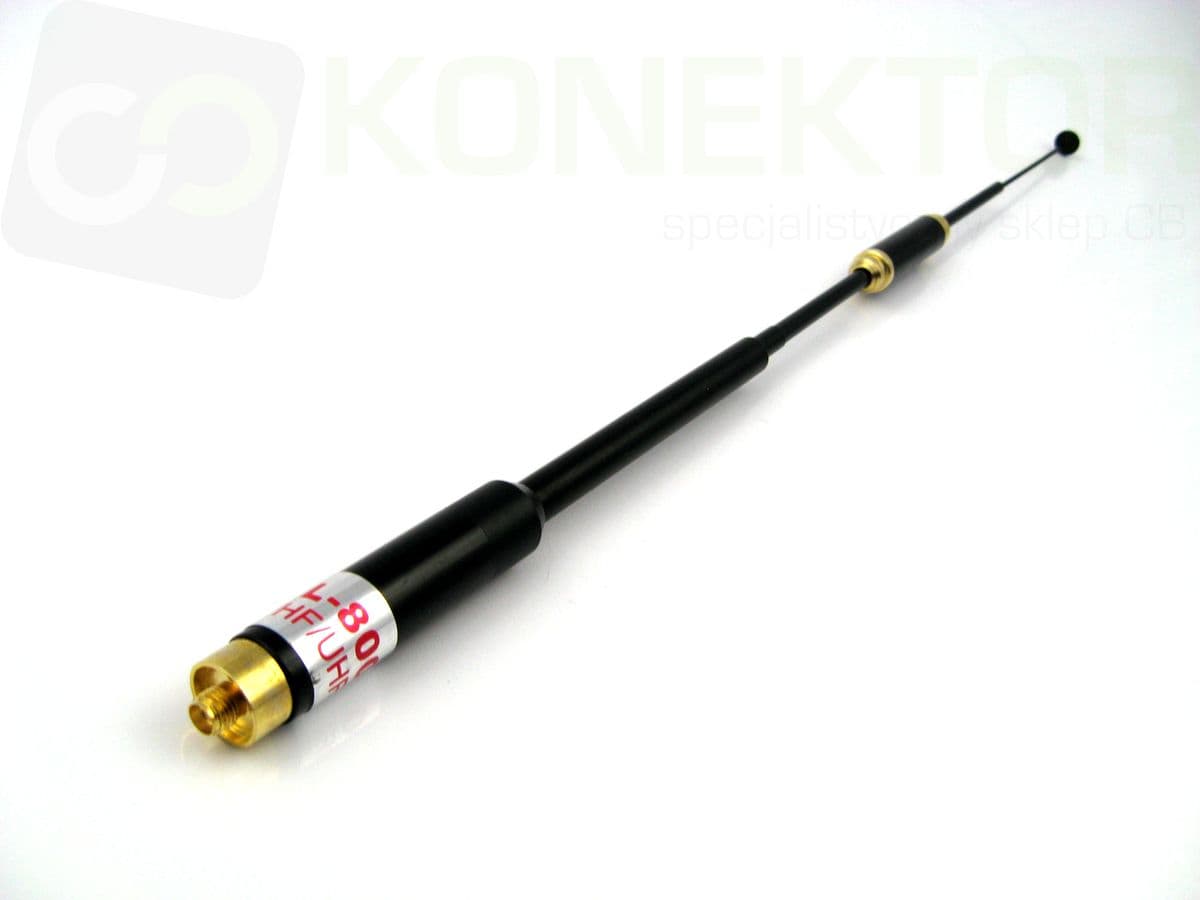 Radiora AL-800 SMA-F długość 85/22cm 2-częściowa antena VHF/UHF do duobanderów, skanerów, SDR np. Baofeng UV-5R, UV-82, BF-888-S, T-57, Wouxun KG-UV6D