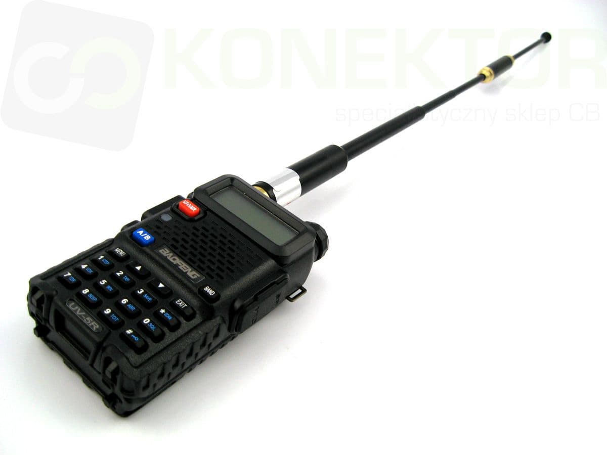 Radiora AL-800 SMA-F długość 85/22cm 2-częściowa antena VHF/UHF do duobanderów, skanerów, SDR np. Baofeng UV-5R, UV-82, BF-888-S, T-57, Wouxun KG-UV6D