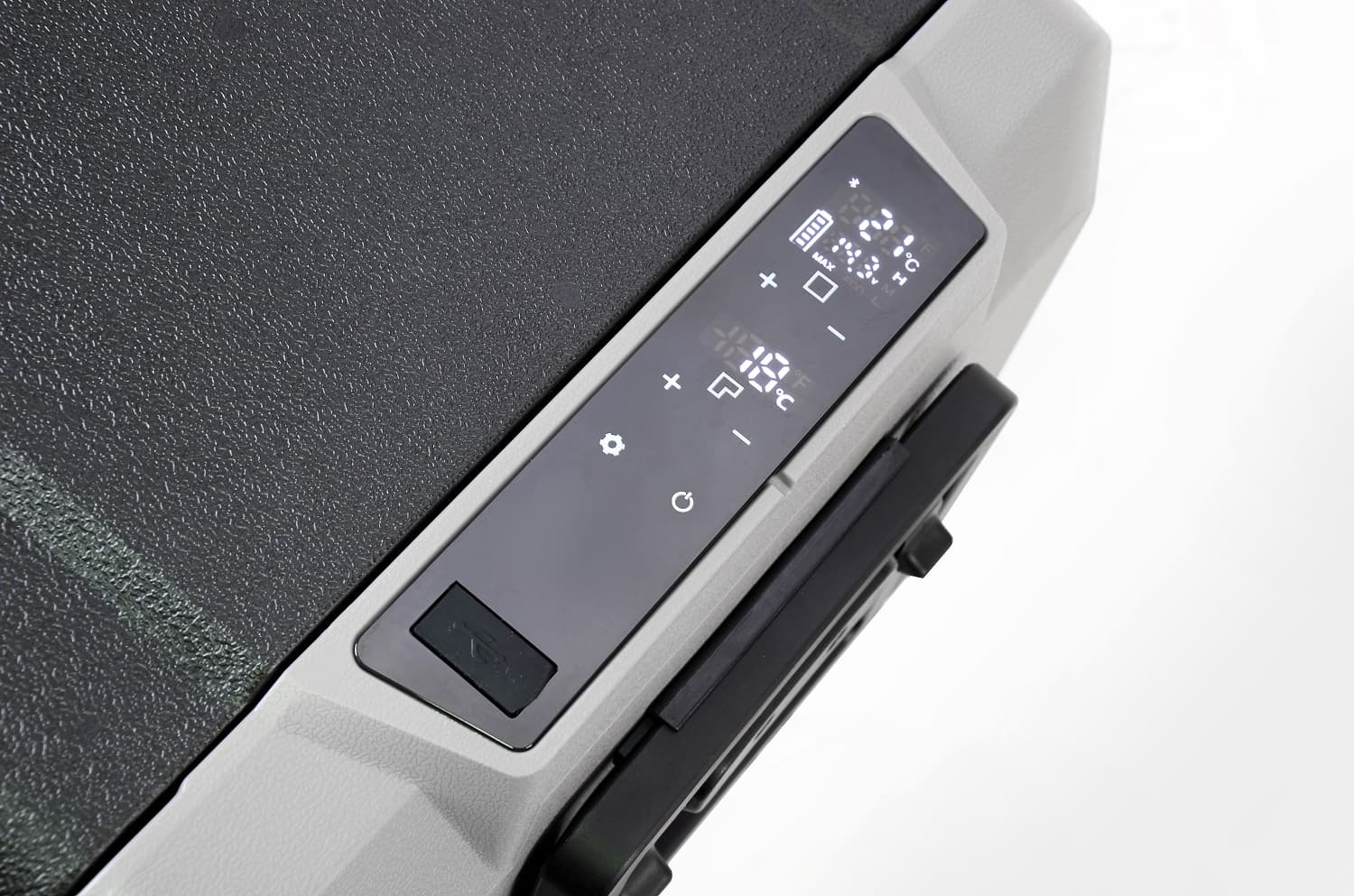 Lodówka samochodowa 36L + zamrażarka ze sprężarką 12V 24 V 230V KOMPRESOR (dwie komory, sterowanie bluetooth)