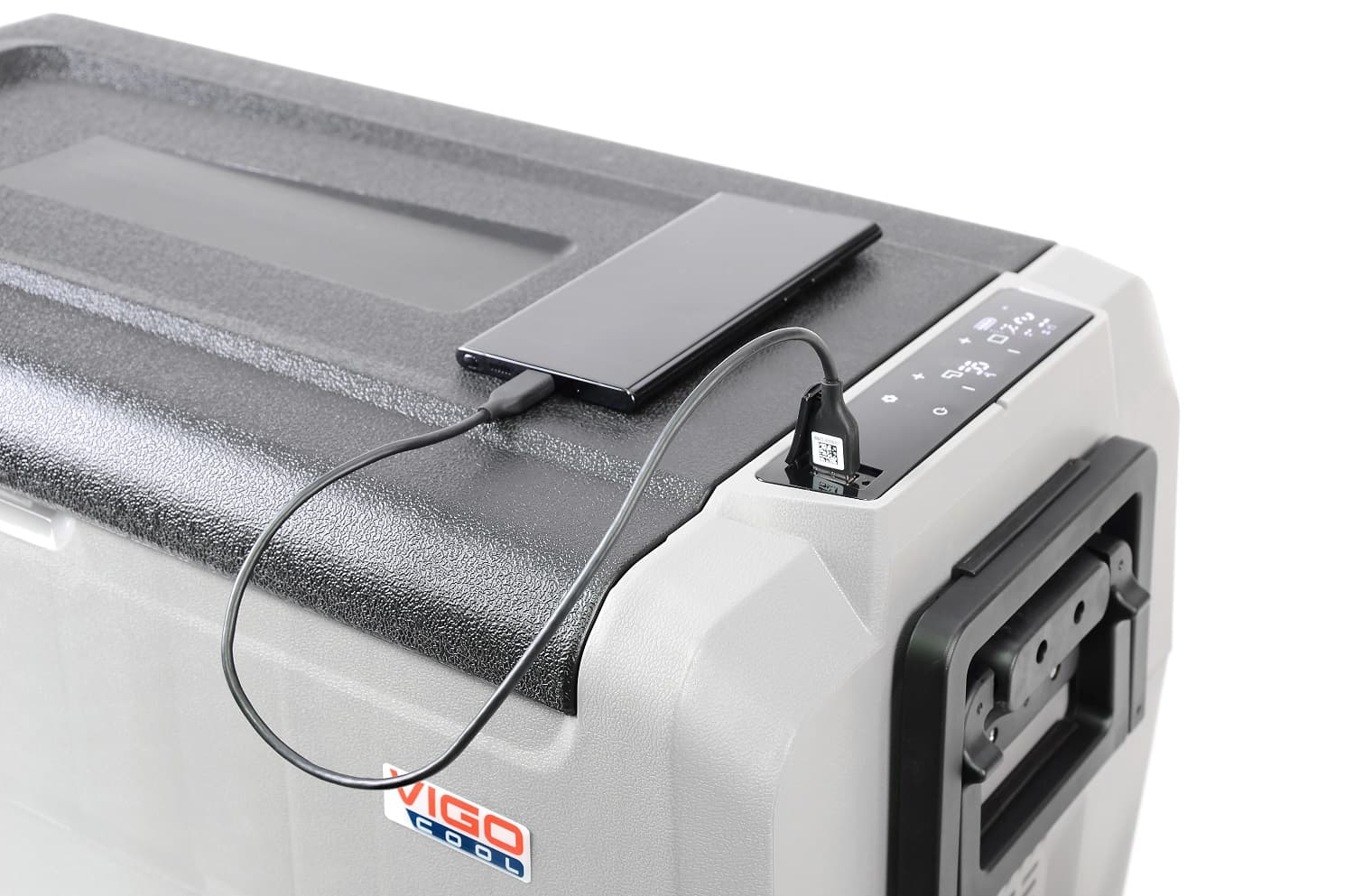Lodówka samochodowa 36L + zamrażarka ze sprężarką 12V 24 V 230V KOMPRESOR (dwie komory, sterowanie bluetooth)