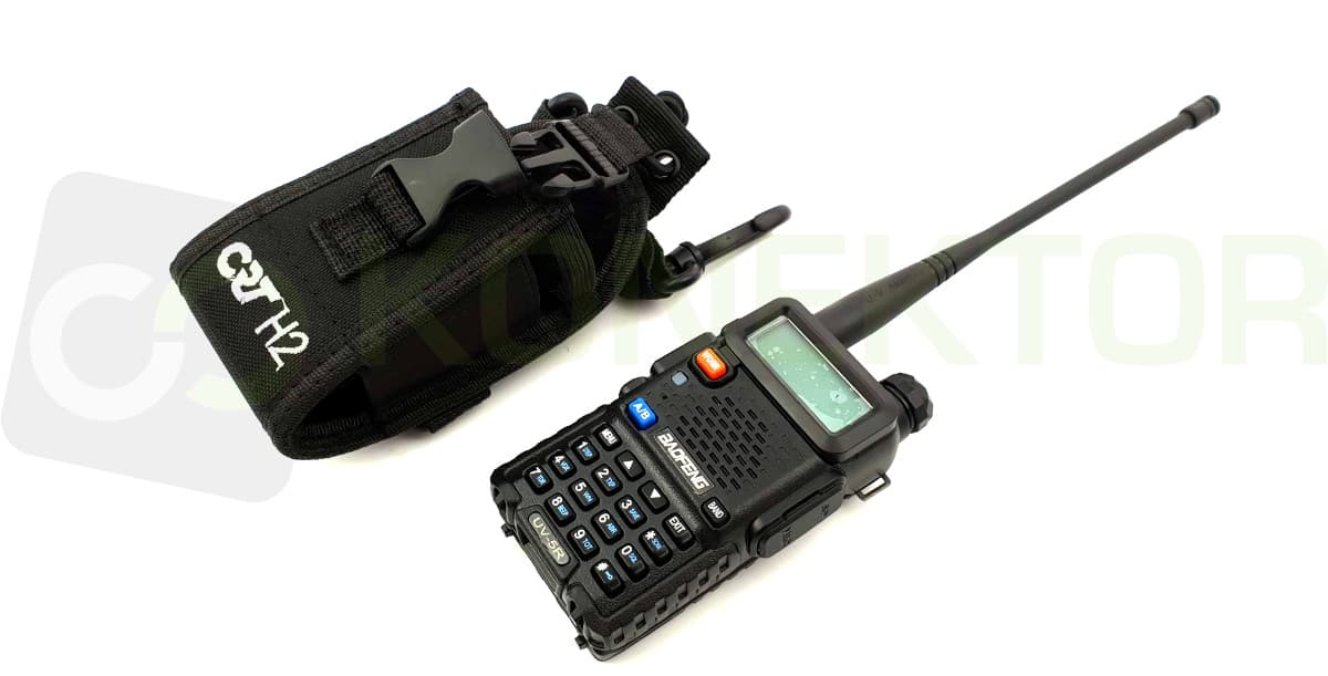 CRT H2 pokrowiec materiałowy + uprząż do krótkofalówek, skanerów, PMR itp. (np. Baofeng, Wouxun, Icom, Motorola, Uniden, Midland)