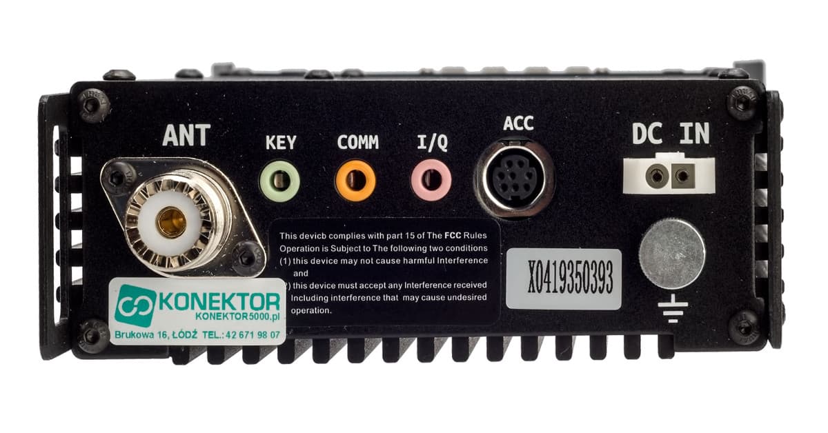 XIEGU G90 radiotelefon amatorski HF 20W, SDR, ATU, kolorowy wyświetlacz, wodospad