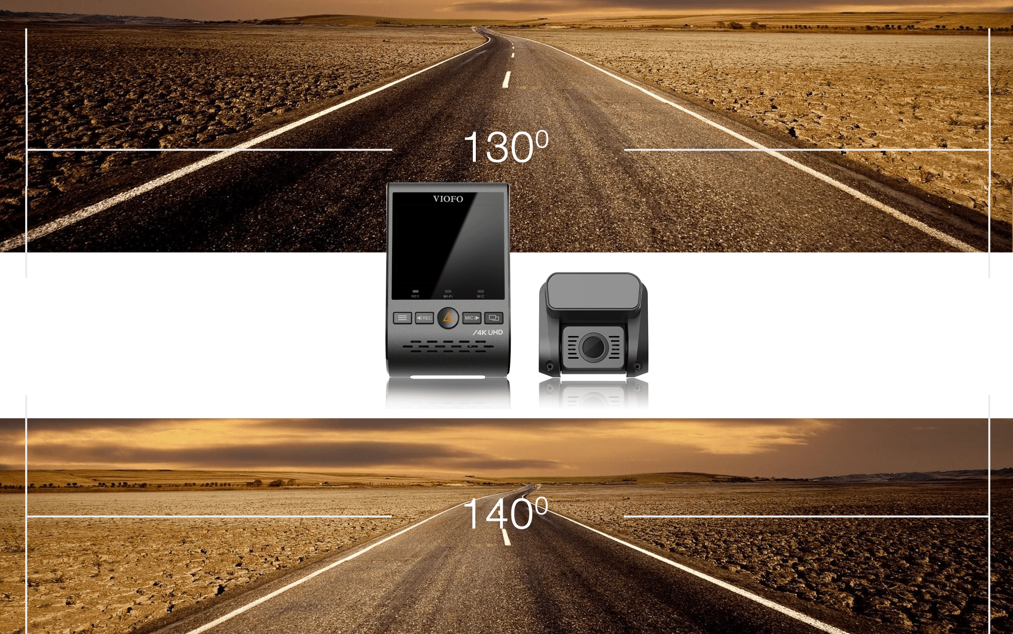 Viofo A129 PRO Duo-G dyskretna kamera samochodowa przód 4K + tył Full HD GPS, Sony Starvis, G-sensor, mikrofon, Wi-Fi, BT - Łódź, Zbąszyńska 2