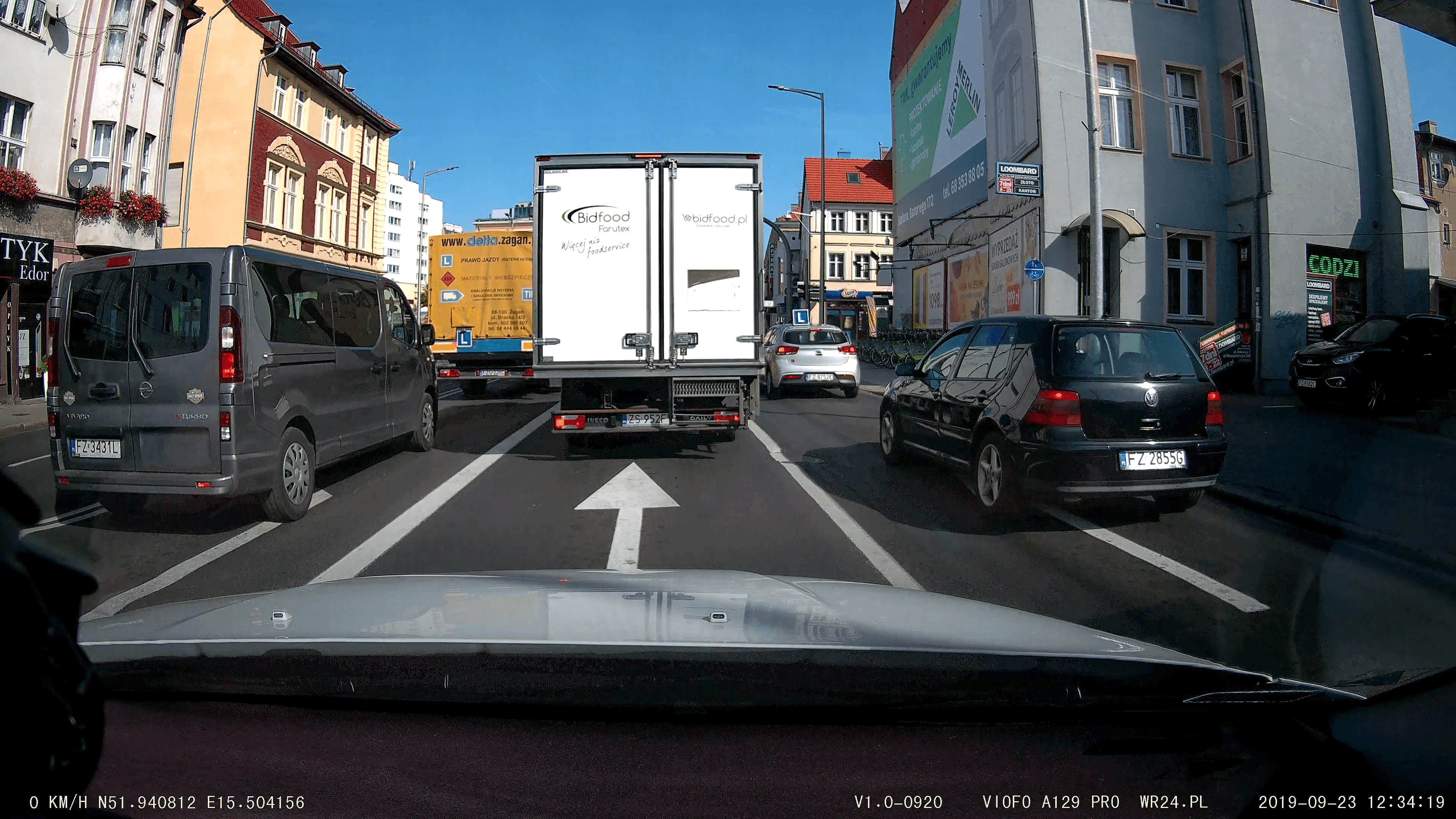 Viofo A129 PRO Duo-G dyskretna kamera samochodowa przód 4K + tył Full HD GPS, Sony Starvis, G-sensor, mikrofon, Wi-Fi, BT - Łódź, Zbąszyńska 2