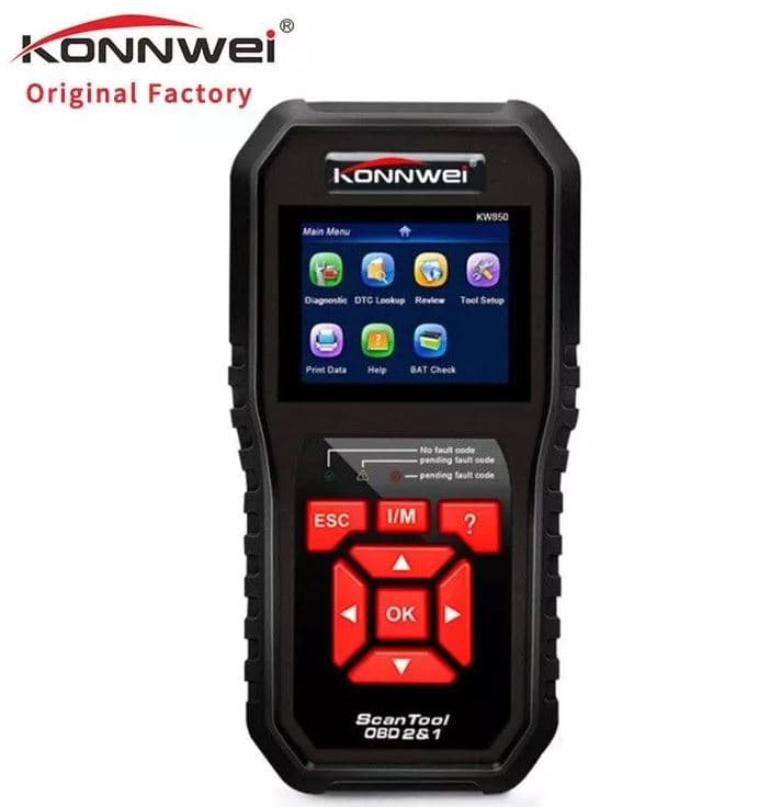 KONNWEI KW850 skaner diagnostyczny OBD-2 - odczyt i kasowanie błędów komputera - uniwersalny do wszystkich marek aut - Łódź, Zbąszyńska 2