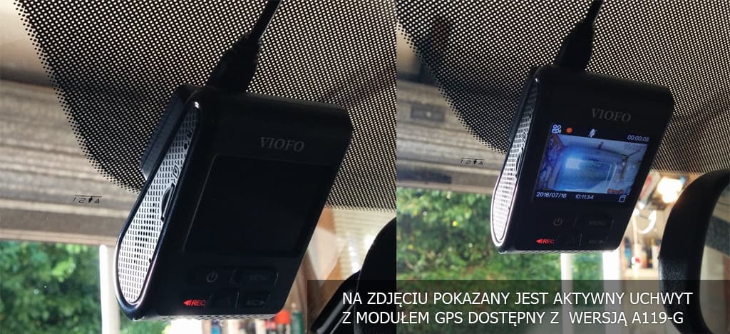 VIOFO A119 V3 dyskretna kamera samochodowa Quad HD+ 1440p 60/30 FPS, Sony Starvis, G-sensor, mikrofon - Łódź, Zbąszyńska 2