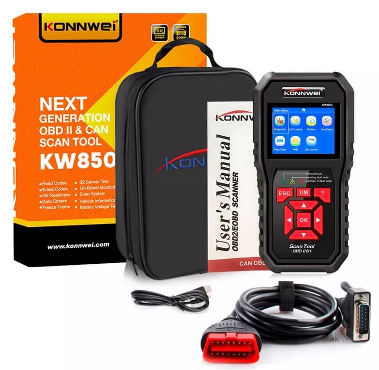 KONNWEI KW850 skaner diagnostyczny OBD-2 - odczyt i kasowanie błędów komputera - uniwersalny do wszystkich marek aut - Łódź, Zbąszyńska 2
