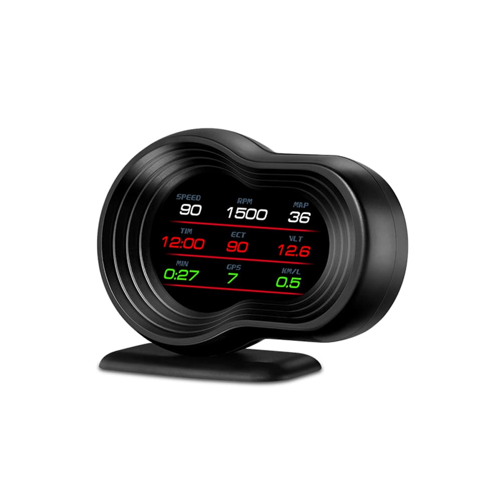 F9 Navigator Smart Digital Meter OBD-2/GPS wyświetlacz diagnostyczny np. doładowanie, temperatura oleju, obroty, pomiary, odczyt/kasowanie błędów ECU