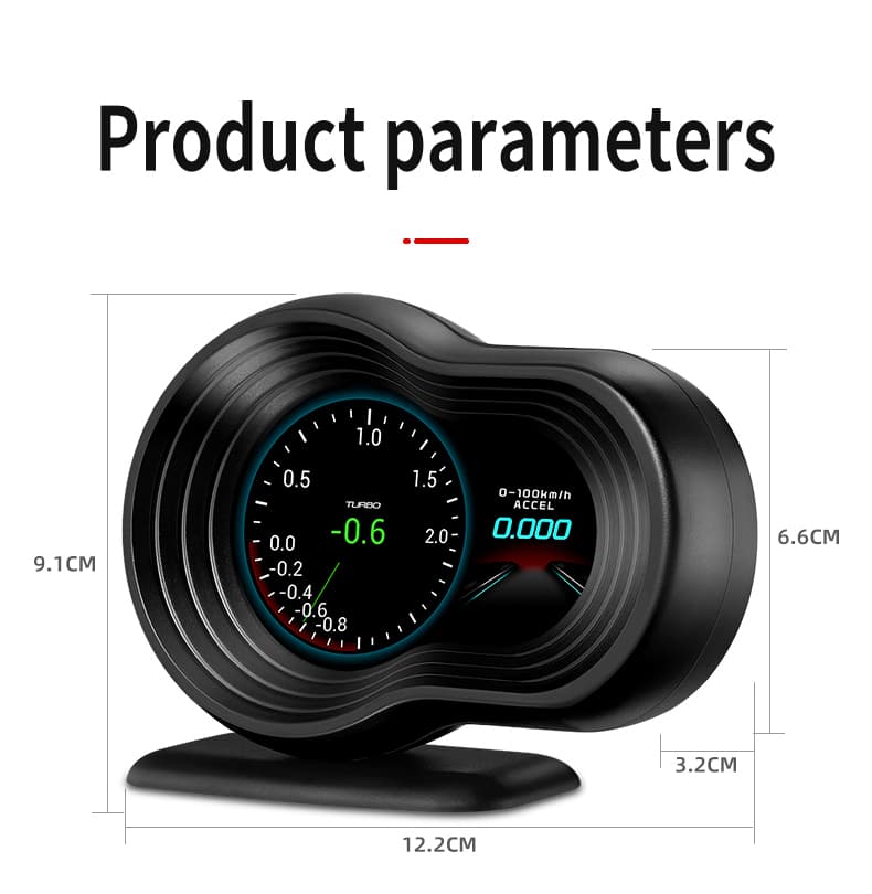 F9 Navigator Smart Digital Meter OBD-2/GPS wyświetlacz diagnostyczny np. doładowanie, temperatura oleju, obroty, pomiary, odczyt/kasowanie błędów ECU