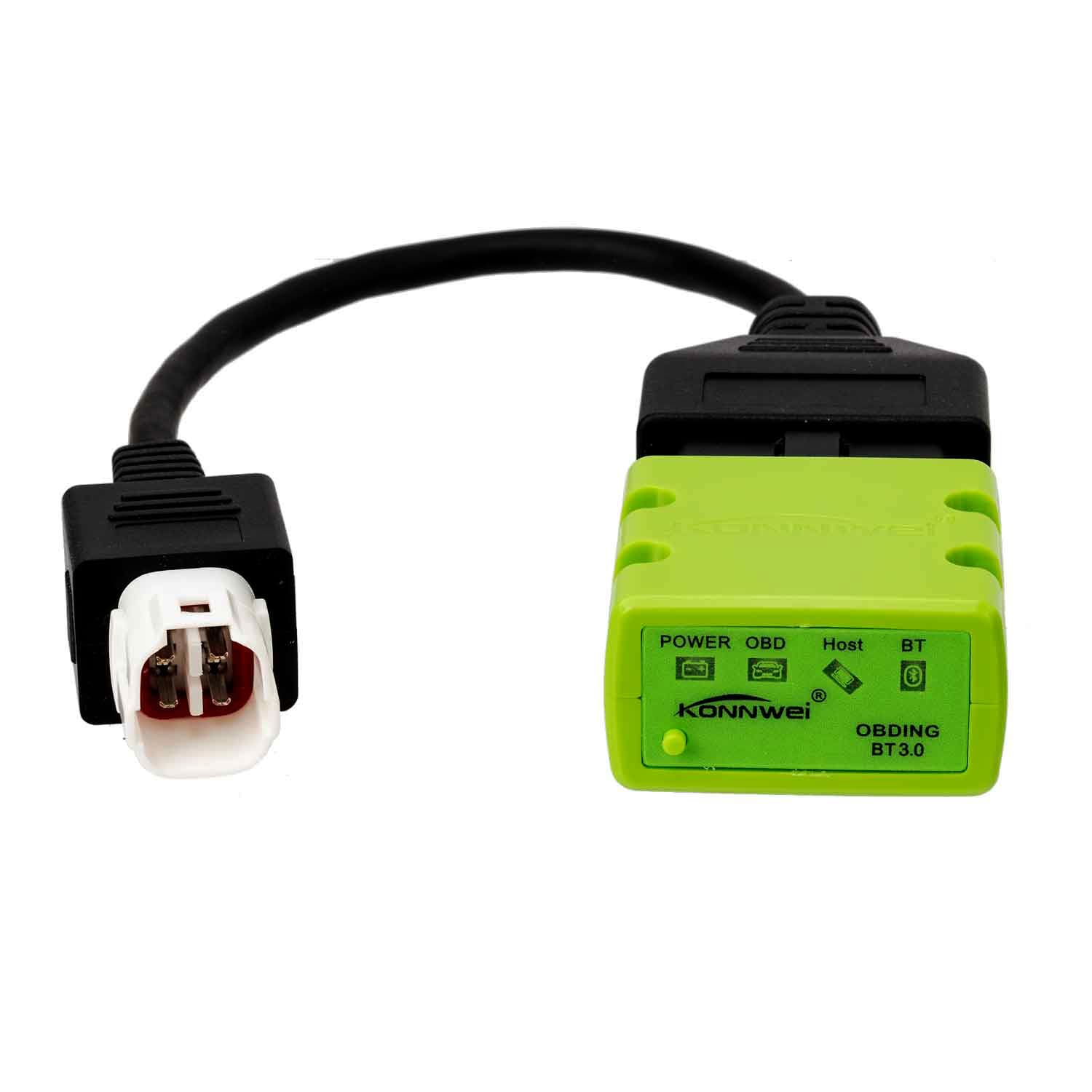Diagnostyka motocykli Yamaha - zestaw interfejs OBD-2 Konnwei KW902 + adapter 4-pin - Łódź, Zbąszyńska 2