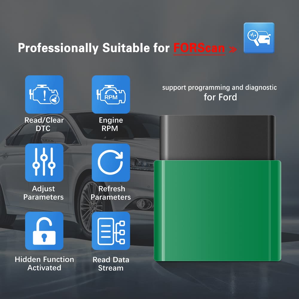 Vgate vLinker FD WIFI szybki interfejs diagnostyczny OBD-2 polecany do Ford, Mazda, Mercury, Lincoln (polecany do aplikacji FORScan) Łódź, Zbąszyńska 2