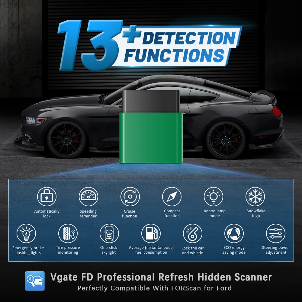 Vgate vLinker FD WIFI szybki interfejs diagnostyczny OBD-2 polecany do Ford, Mazda, Mercury, Lincoln (polecany do aplikacji FORScan) Łódź, Zbąszyńska 2