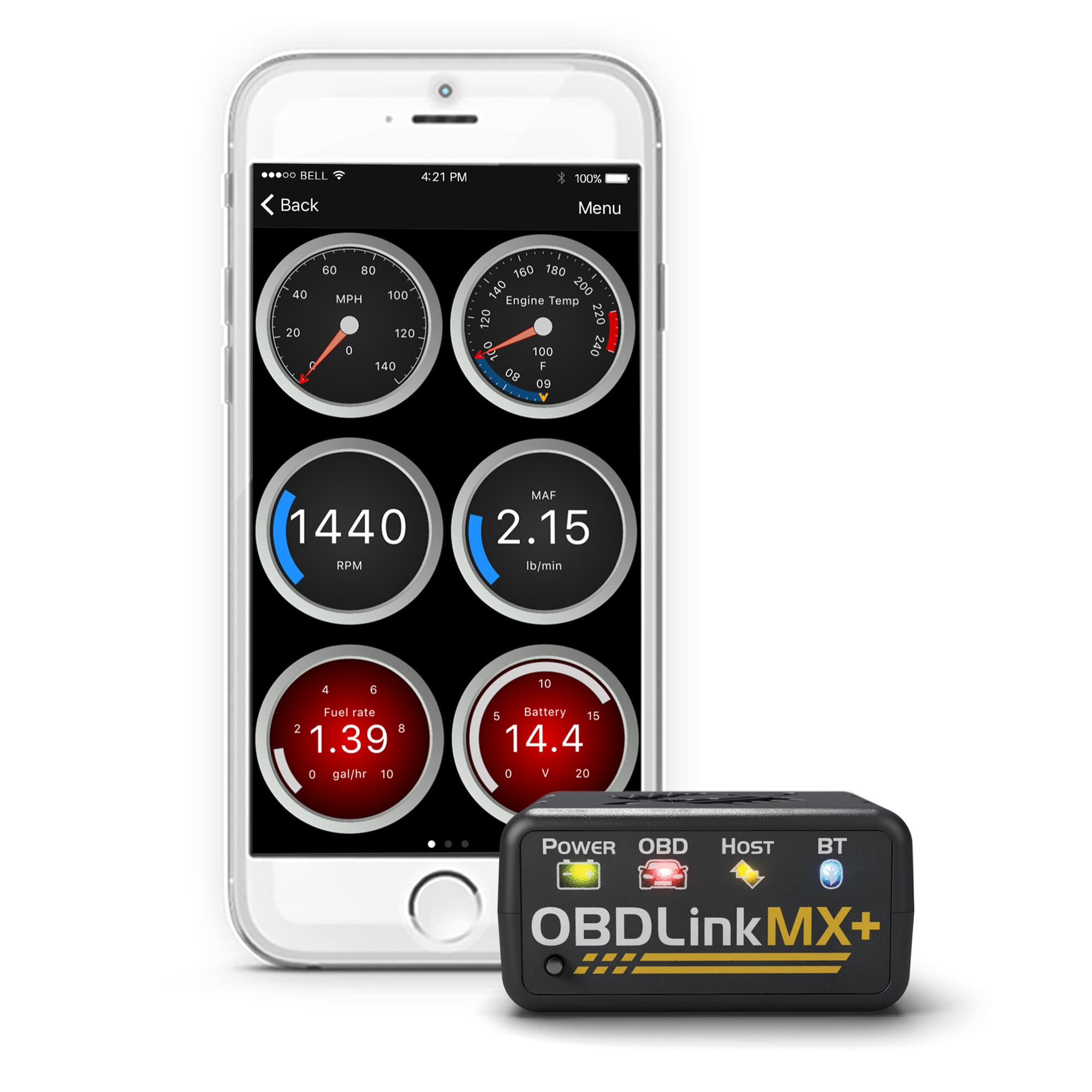 OBDLink MX+ najlepszy interfejs diagnostyczny OBD-2 + adapter 10pin do motocykli BMW MOTOSCAN