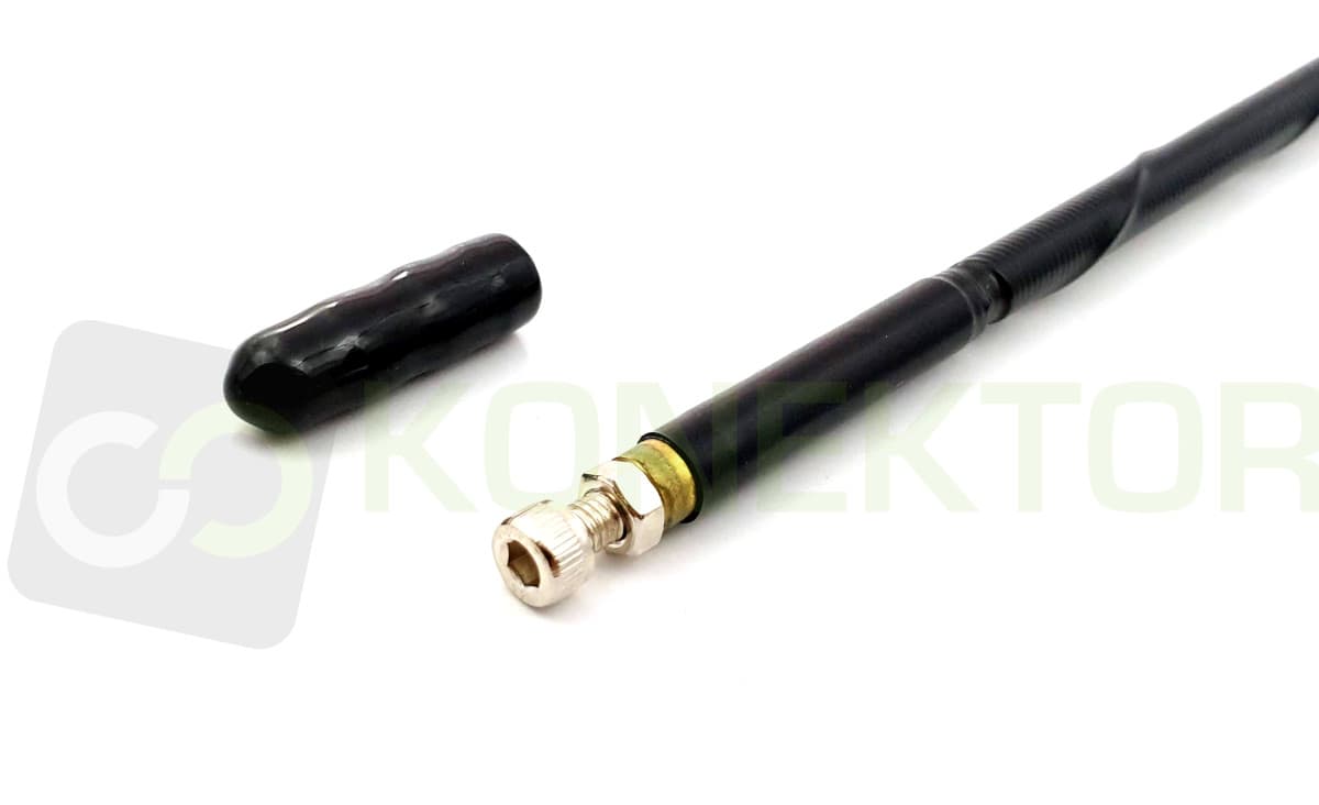 PIRAT V4 (nie świszczy) Oryginalna antena CB magnesowa helikalna 62cm magnes neodymowy kabel 5m
