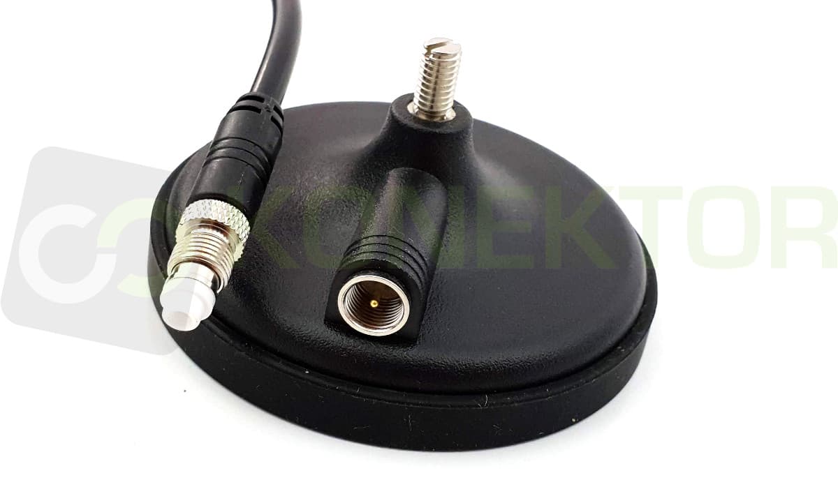 PIRAT V4 (nie świszczy) Oryginalna antena CB magnesowa helikalna 62cm magnes neodymowy kabel 5m