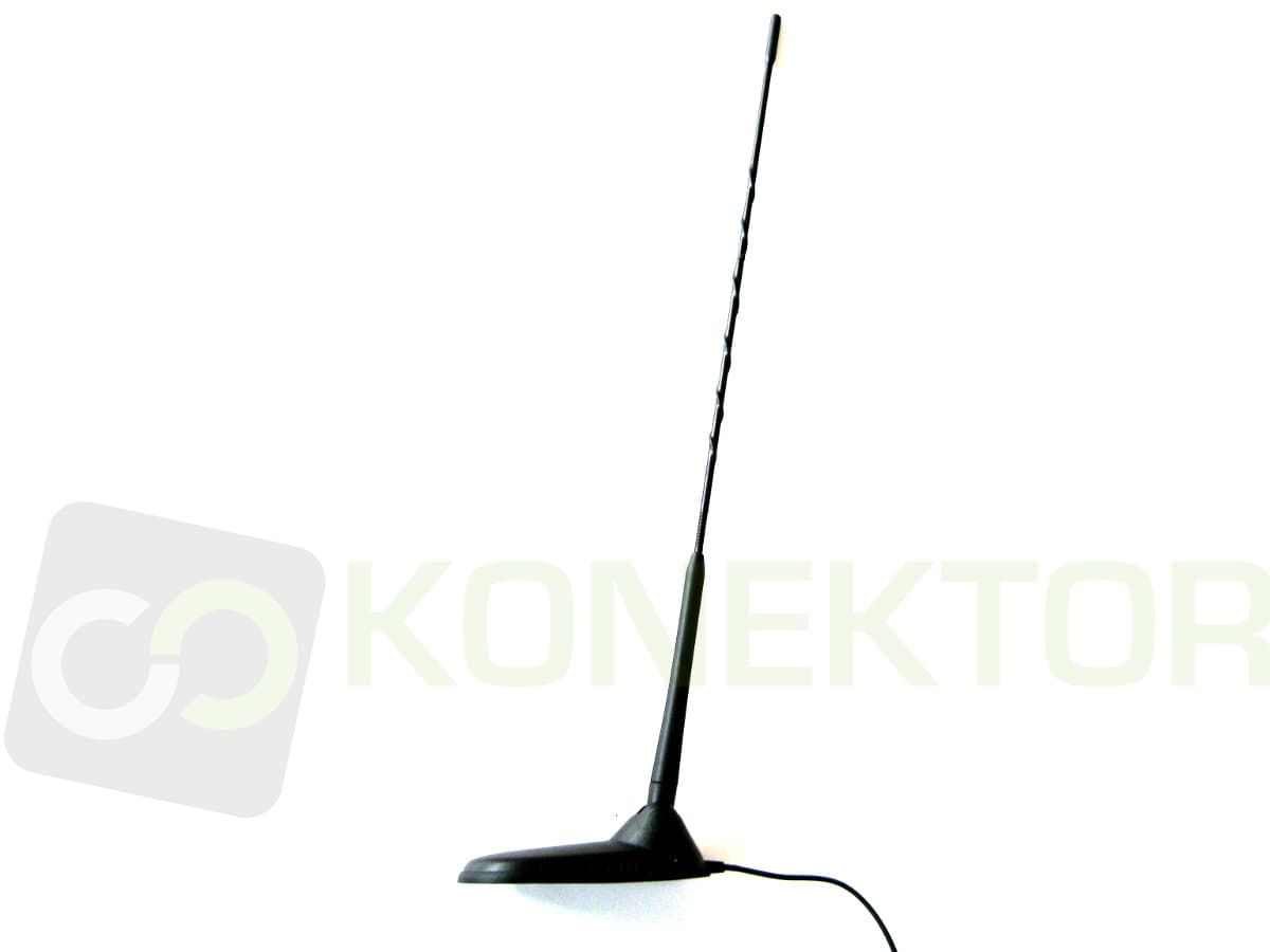 President New York antena CB 52cm - dyskretny wygląd jak antena FM super mocny magnes (President Virginia z pochyleniem)